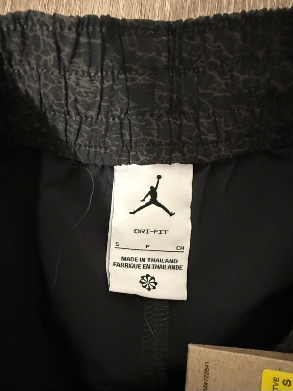 Jordan Men's Black Athletic Shorts with Red Jumpman